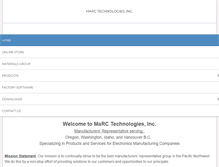 Tablet Screenshot of marctechnologies.com